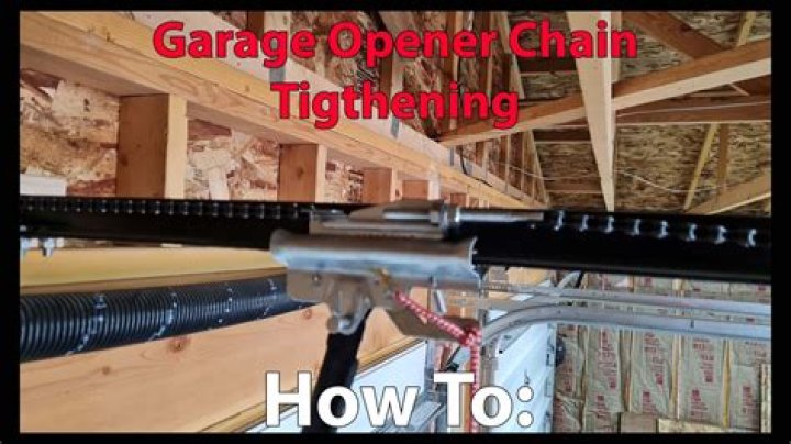 How do you replace a garage door chain?