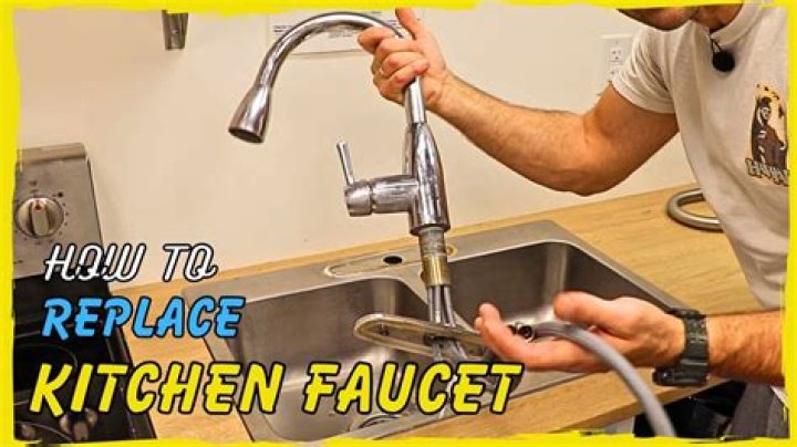 How do you replace a Moen kitchen faucet sprayer?