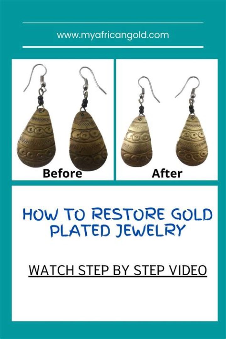 How do you restore tarnished gold plated jewelry?