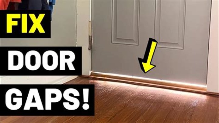 How do you seal a gap under a front door?