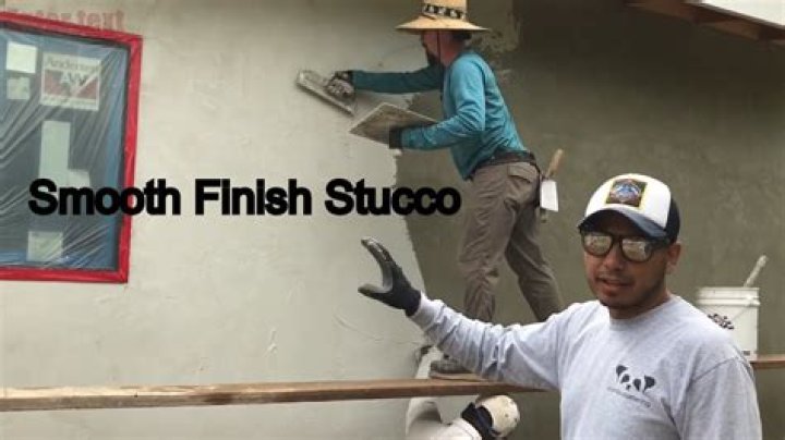 How do you smooth out rough stucco?