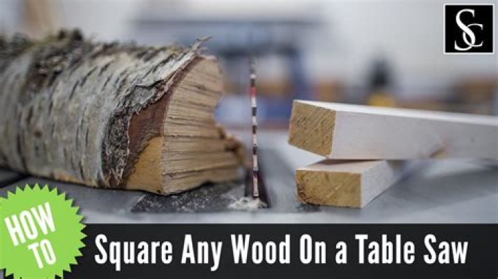 How do you square a piece of wood?
