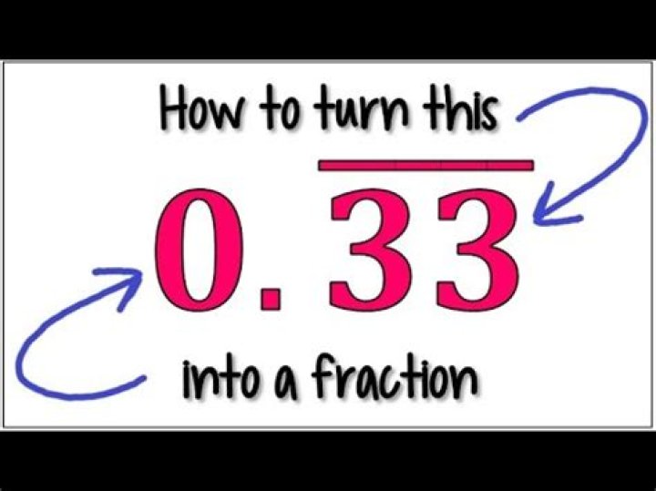 How do you turn 33.33 into a fraction?