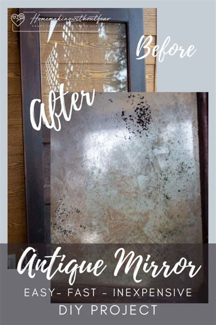 How do you turn glass into antique mirror?