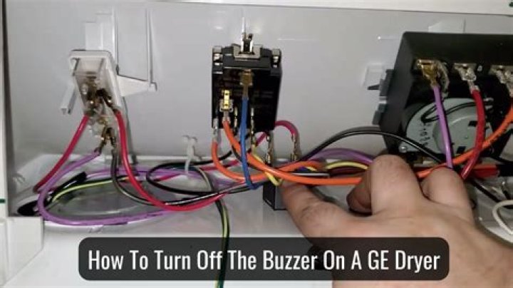 How do you turn off the buzzer on a dryer?