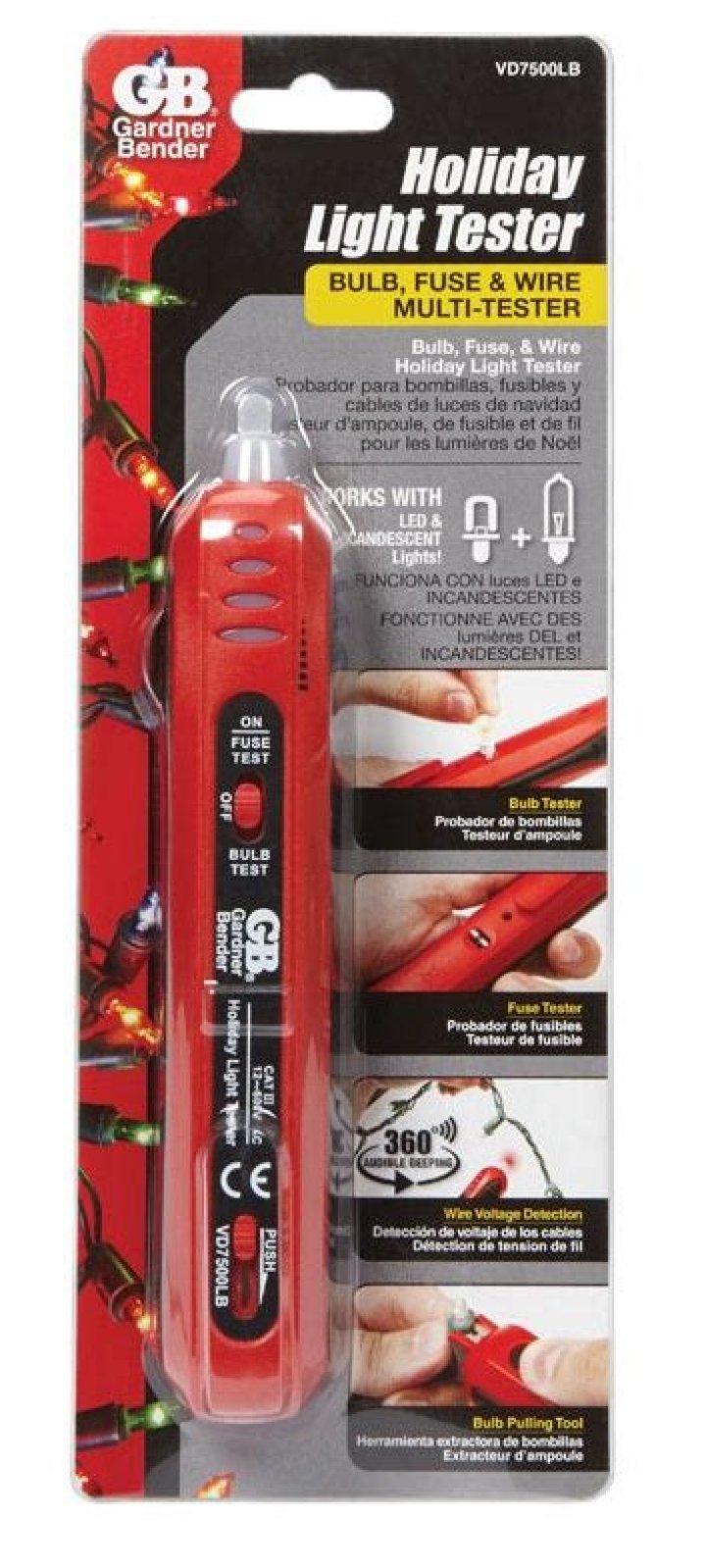 How do you use a holiday light tester?