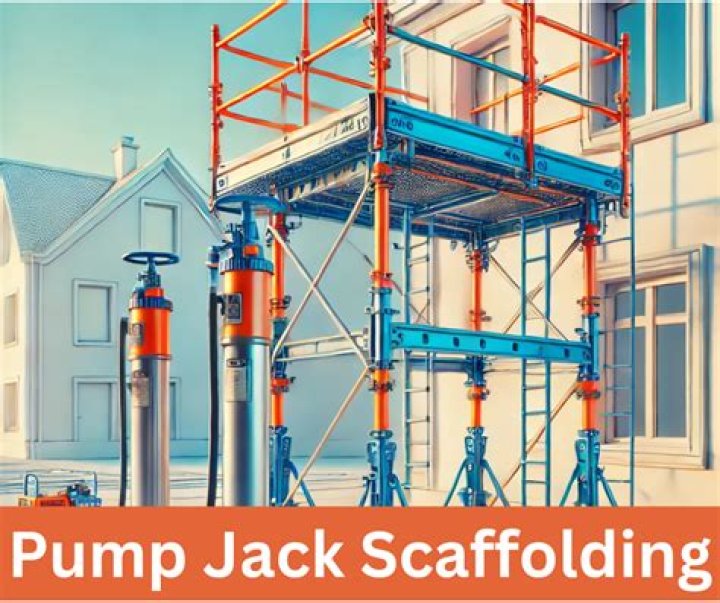 How do you use a scaffolding pump jack?