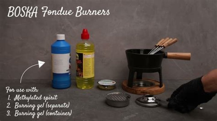 How do you use an alcohol burner fondue?