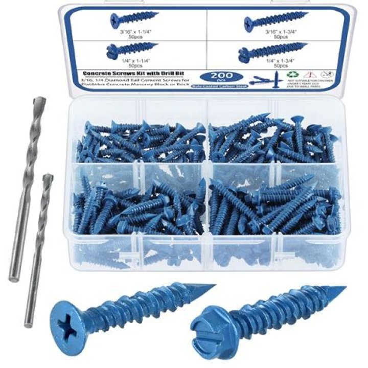 How do you use blue cement screws?