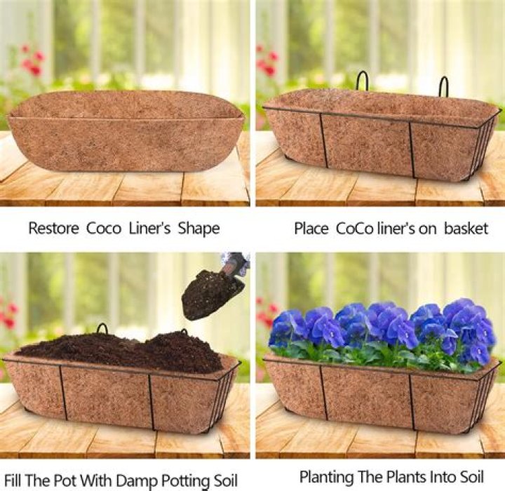How do you use coconut fiber planter liners?