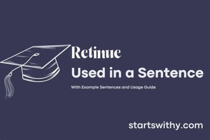 How do you use retinue in a sentence?