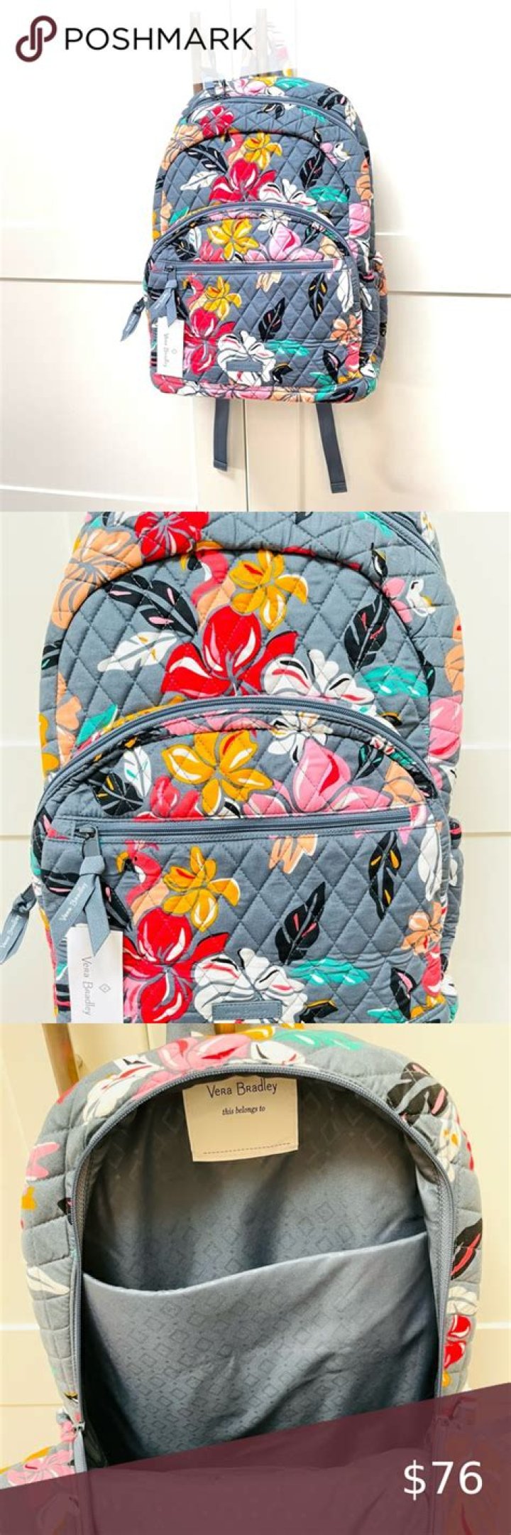 How do you wash a Vera Bradley backpack?