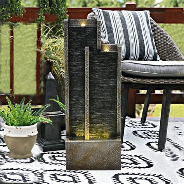 How do you waterproof an outdoor fountain?