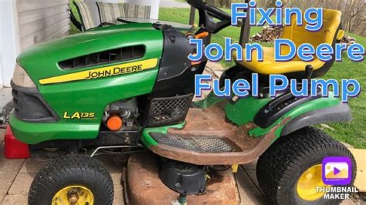 How does a fuel pump work on a lawn mower?
