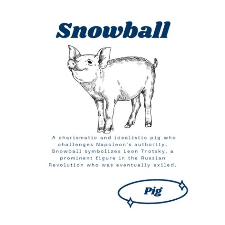 How does snowball represent Trotsky in Animal Farm?