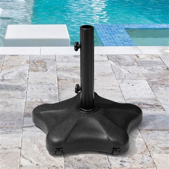 How heavy should patio umbrella base be?