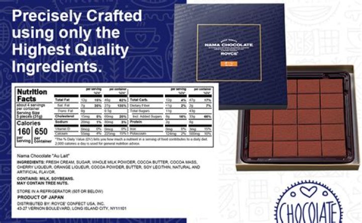 How long can Royce NAMA chocolate last?