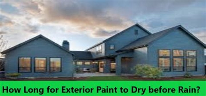 How long does it take Behr Exterior paint to dry?