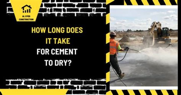 How long does it take for poly cement to dry?