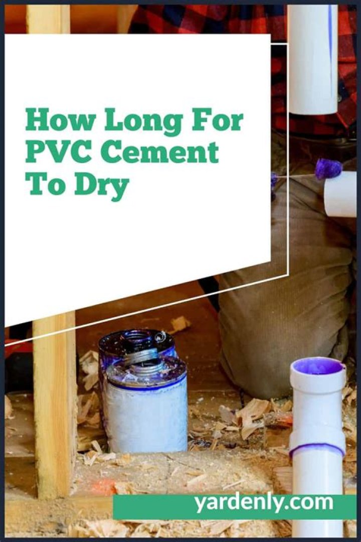 How long does it take for PVC cement to cure?