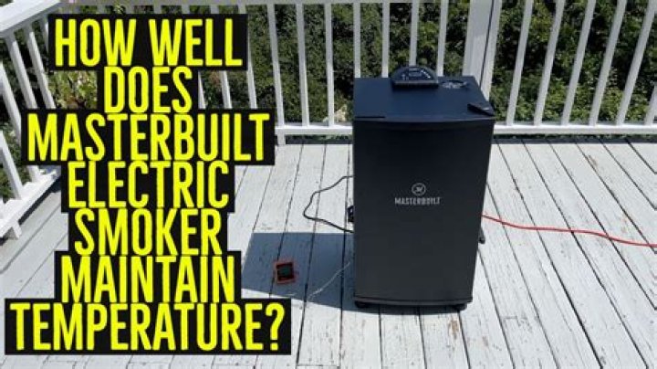 How many amps does a Masterbuilt electric smoker draw?