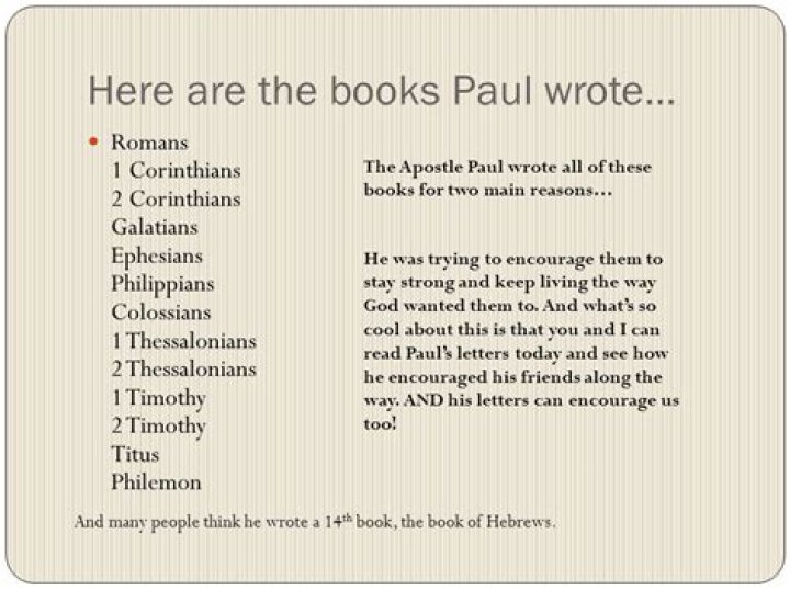 How many books of the Bible did Paul write?