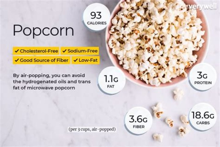 How many calories are in 3 cups of air popped popcorn?