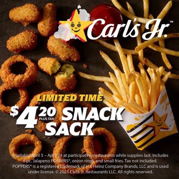 How many calories are in Carl's Jr fries?