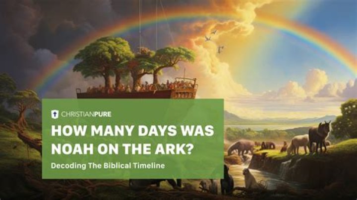 How many days did Noah stayed in the ark?