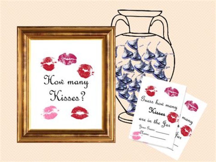 How many kisses are there in a jar game?
