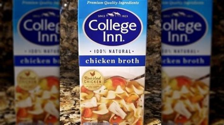 How many ounces is a large can of College Inn Chicken Broth?