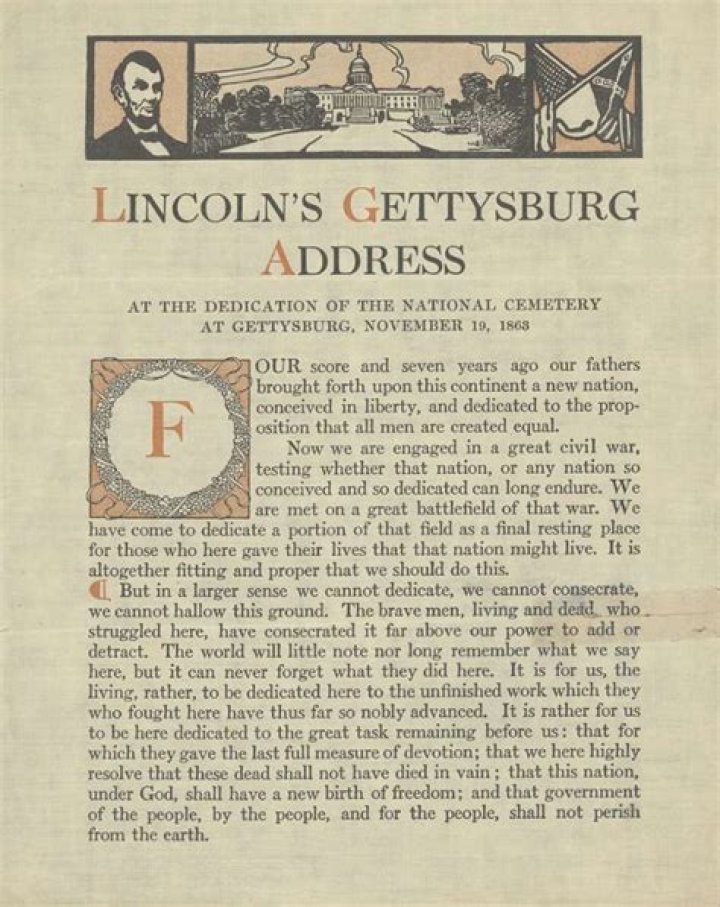 How many words long was the Gettysburg Address?