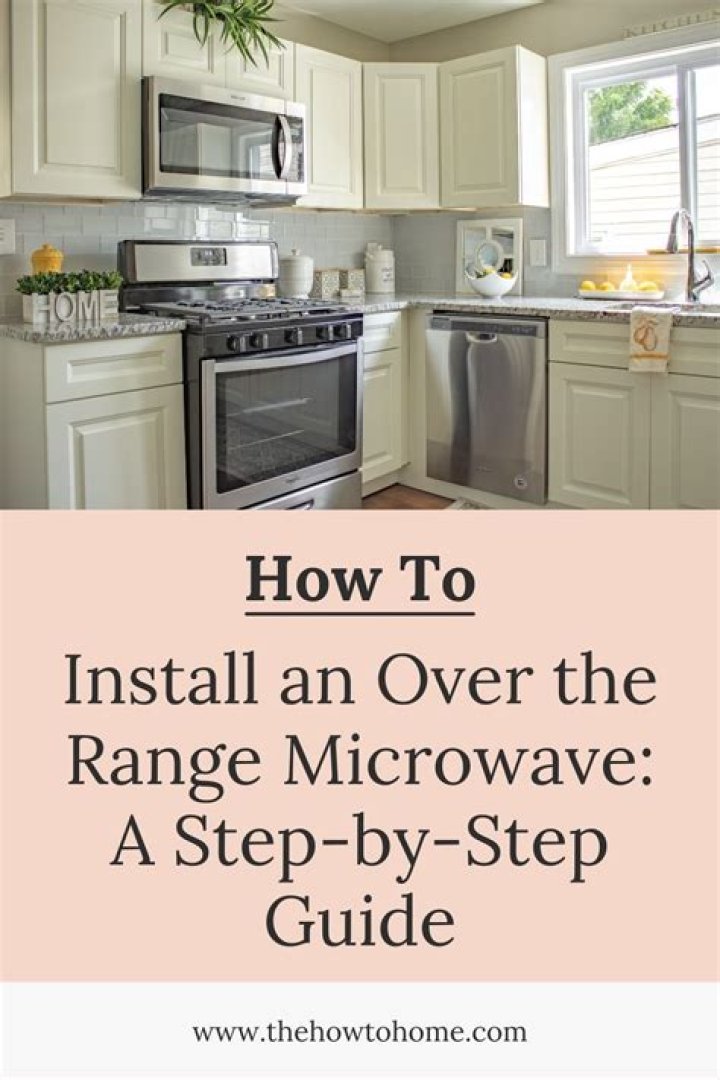 How much clearance is needed for over the range microwave?