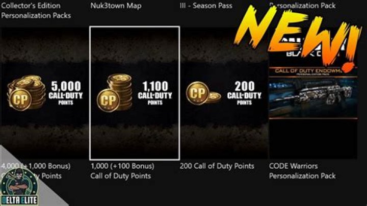 How much do CoD Points cost?
