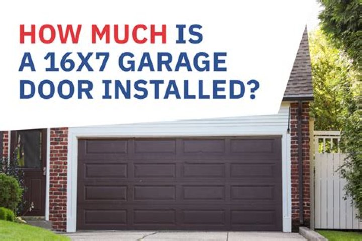 How much does a 16×7 garage door cost?