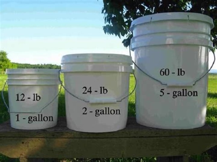 How much does a 5 gallon bucket of rock salt weigh?