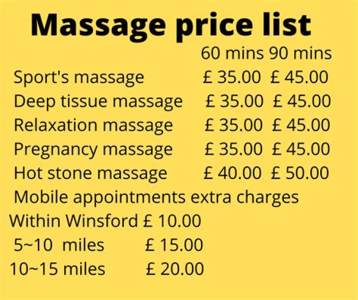 How much does a massage cost at hand and stone?
