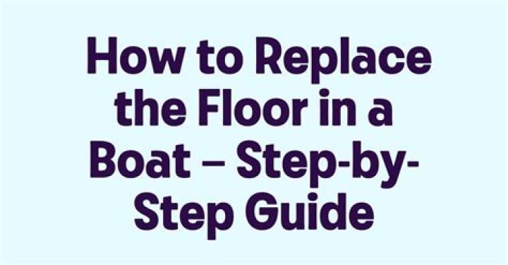 How much does it cost to replace a boat floor?
