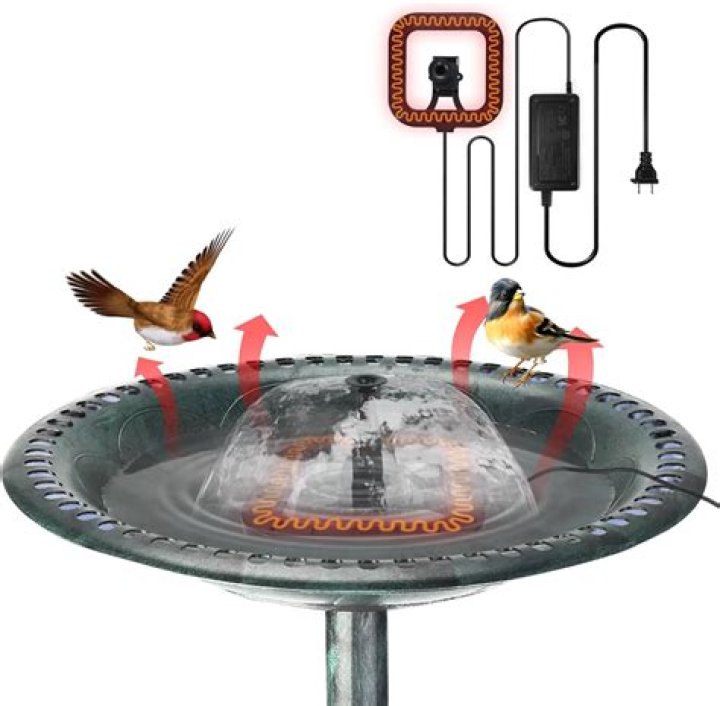 How much electricity does a bird bath heater use?