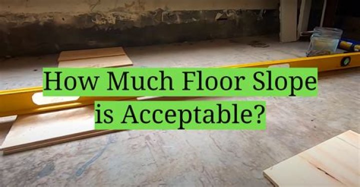 How much floor sag is acceptable?