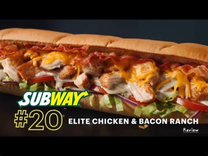 How much is a Chicken Bacon Ranch at Subway?