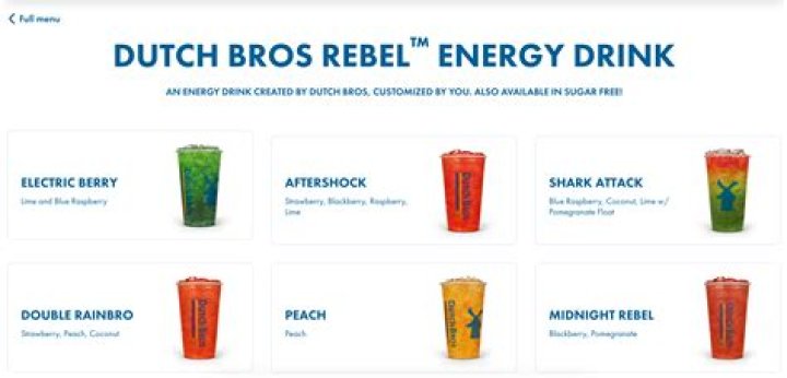How much is a large rebel from Dutch Bros?