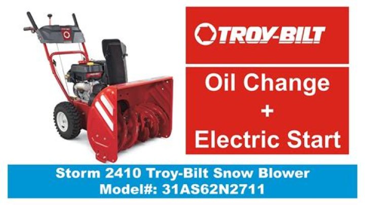 How much oil does a Troy Bilt Storm 2410 take?
