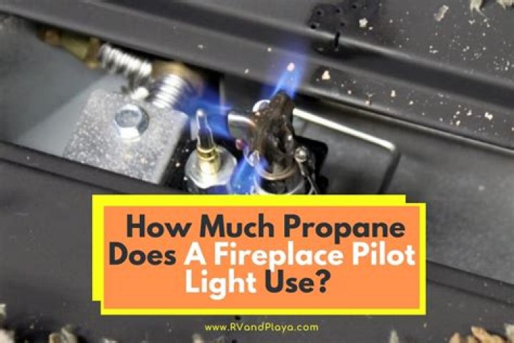 How much propane does a pilot light use fireplace?