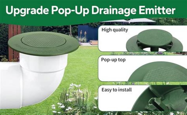 How much slope does a pop up emitter need?