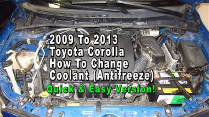 How often should Toyota coolant be changed?