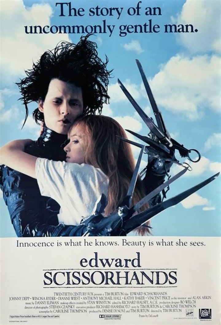 How old was Johnny Depp in the movie Edward Scissorhands?
