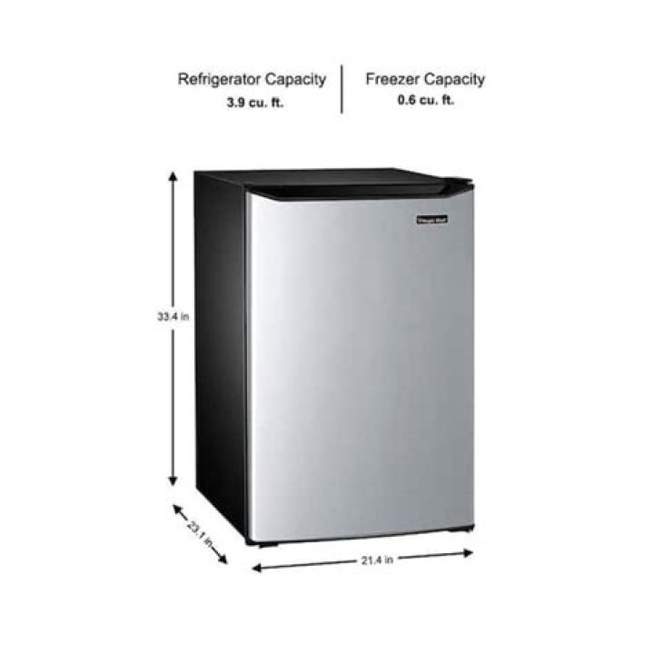 How tall is a small refrigerator?