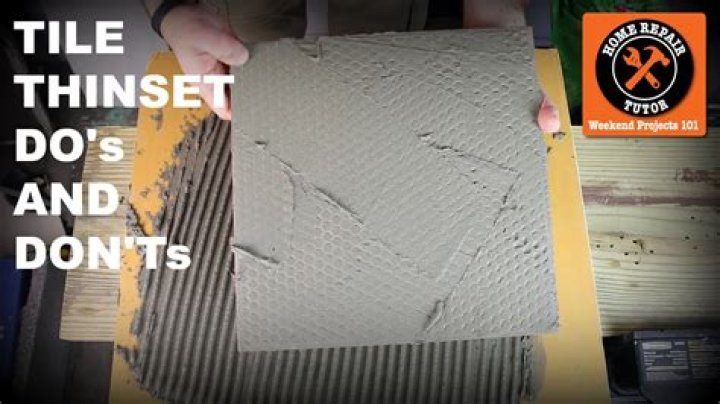 How thick is thinset and tile?