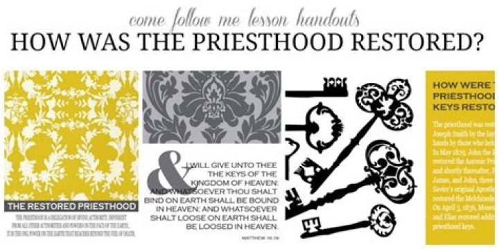 How was the priesthood restored LDS?